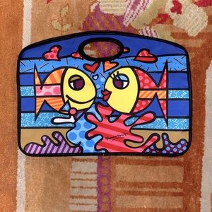 Britto fish tote love carry bag
